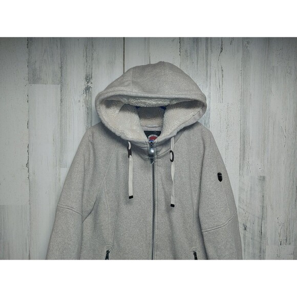 1 Madison Expedition Heritage Collection Jacket Women's Knit Full Zip Hooded  LG - Picture 3 of 10